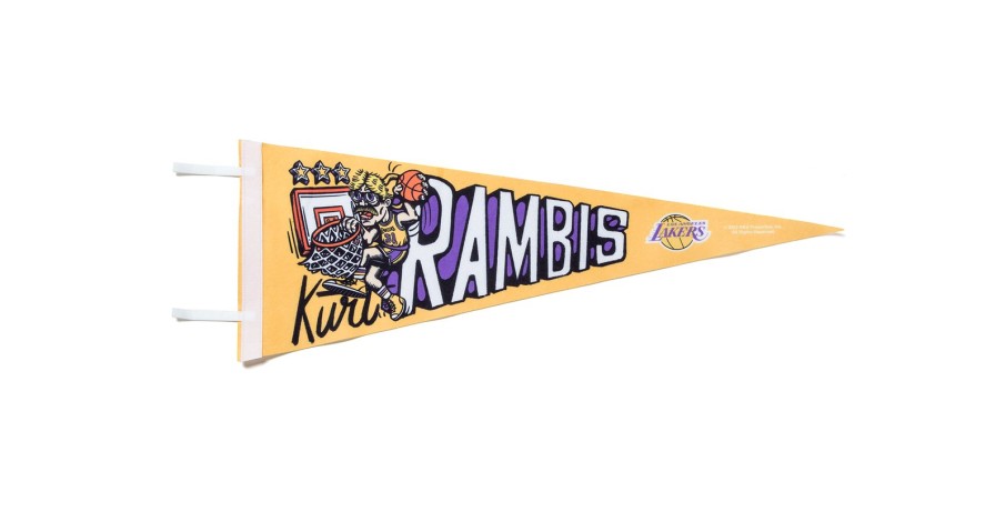 Garrett Leight Glco X Mitchell & Ness Rambis Lakers Pennant | Apparel & Accessories